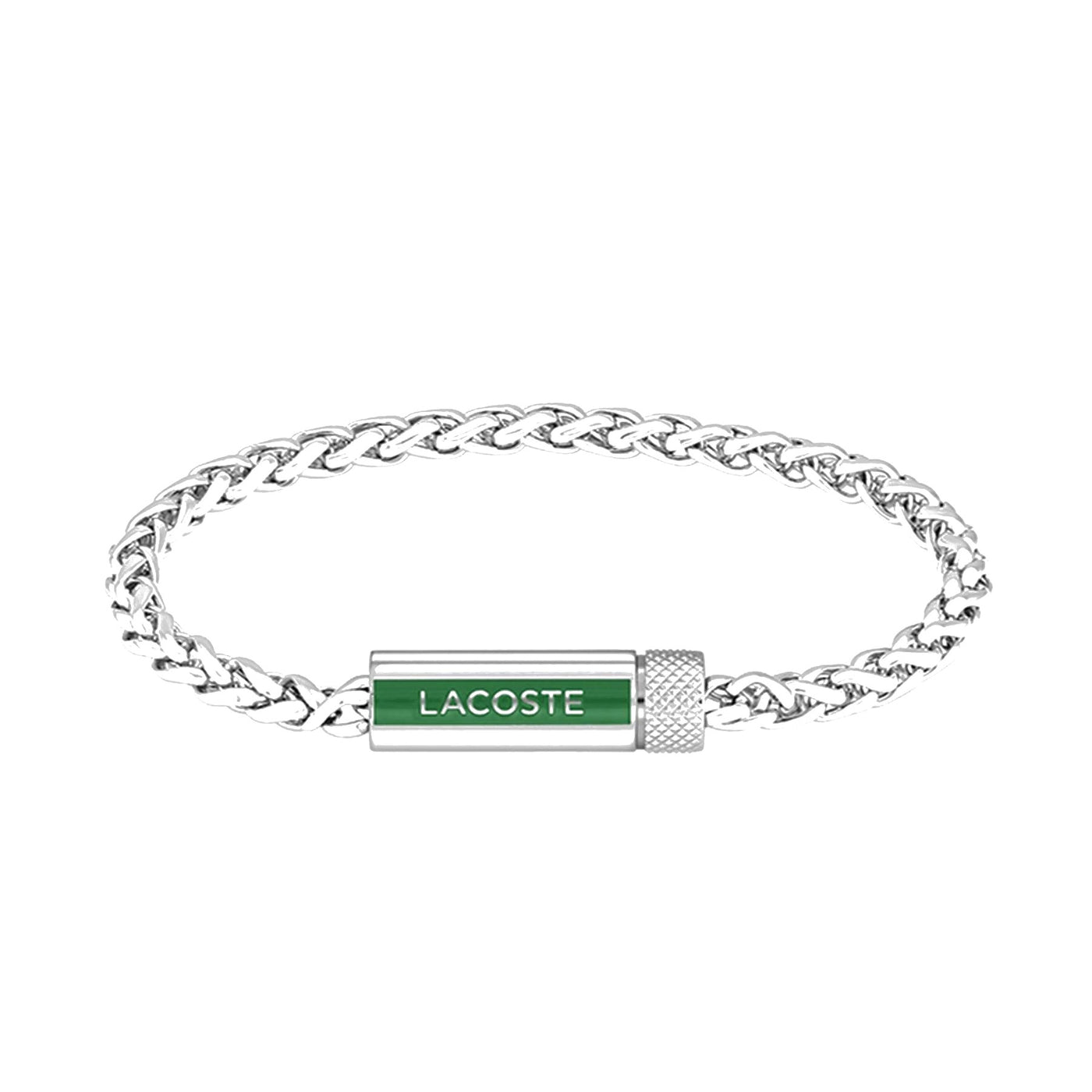 Lacoste Mens Spelt Stainless Steel Bracelet