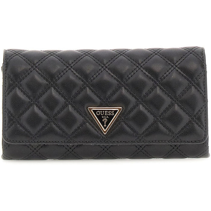 Guess Rectangle Shaped Wallet on Chain with Gold Tone Hardware