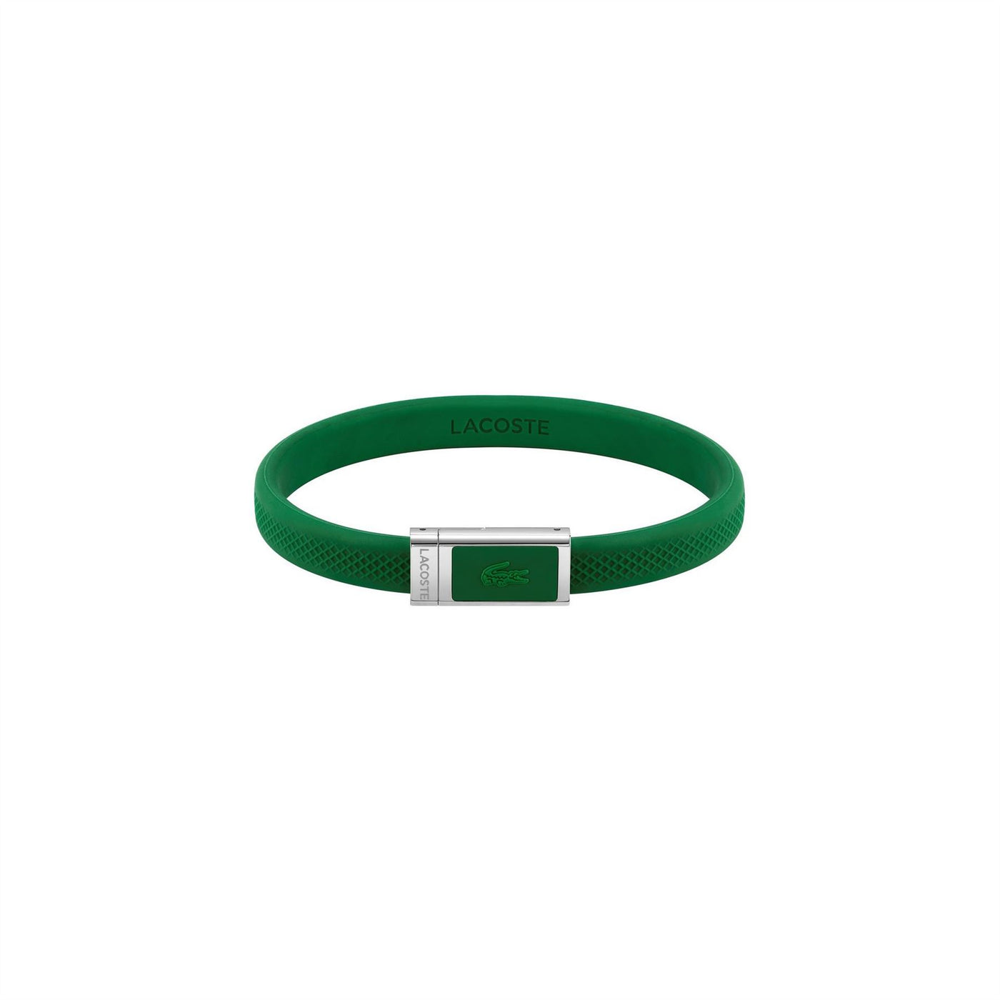 Lacoste Gents Green Silicone Bracelet