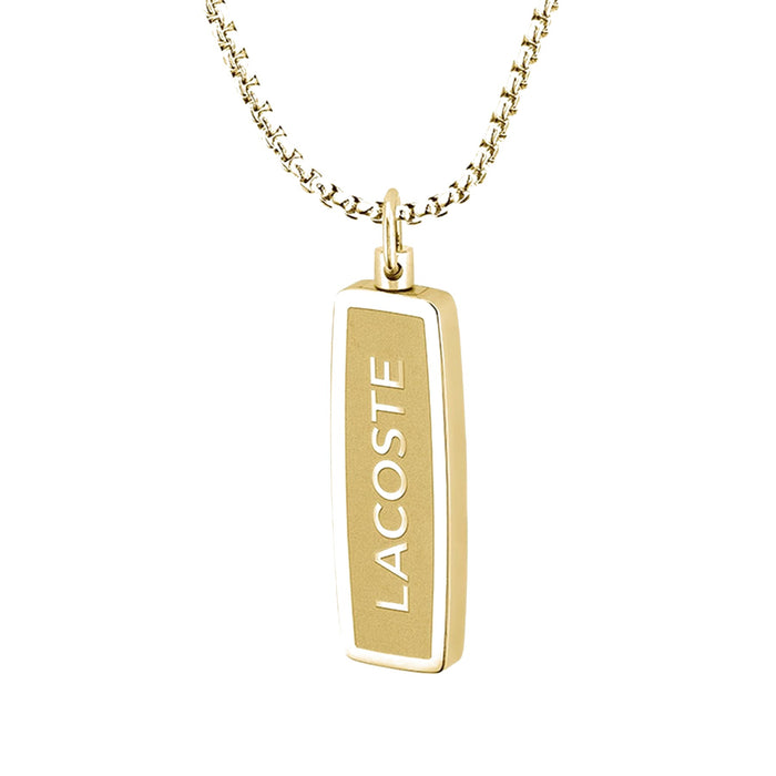 Lacoste Mens District  Reversible Pendant Necklace