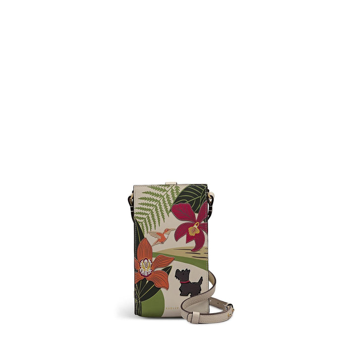 Radley RHS Collection Floral Leather Phone Crossbody Bag