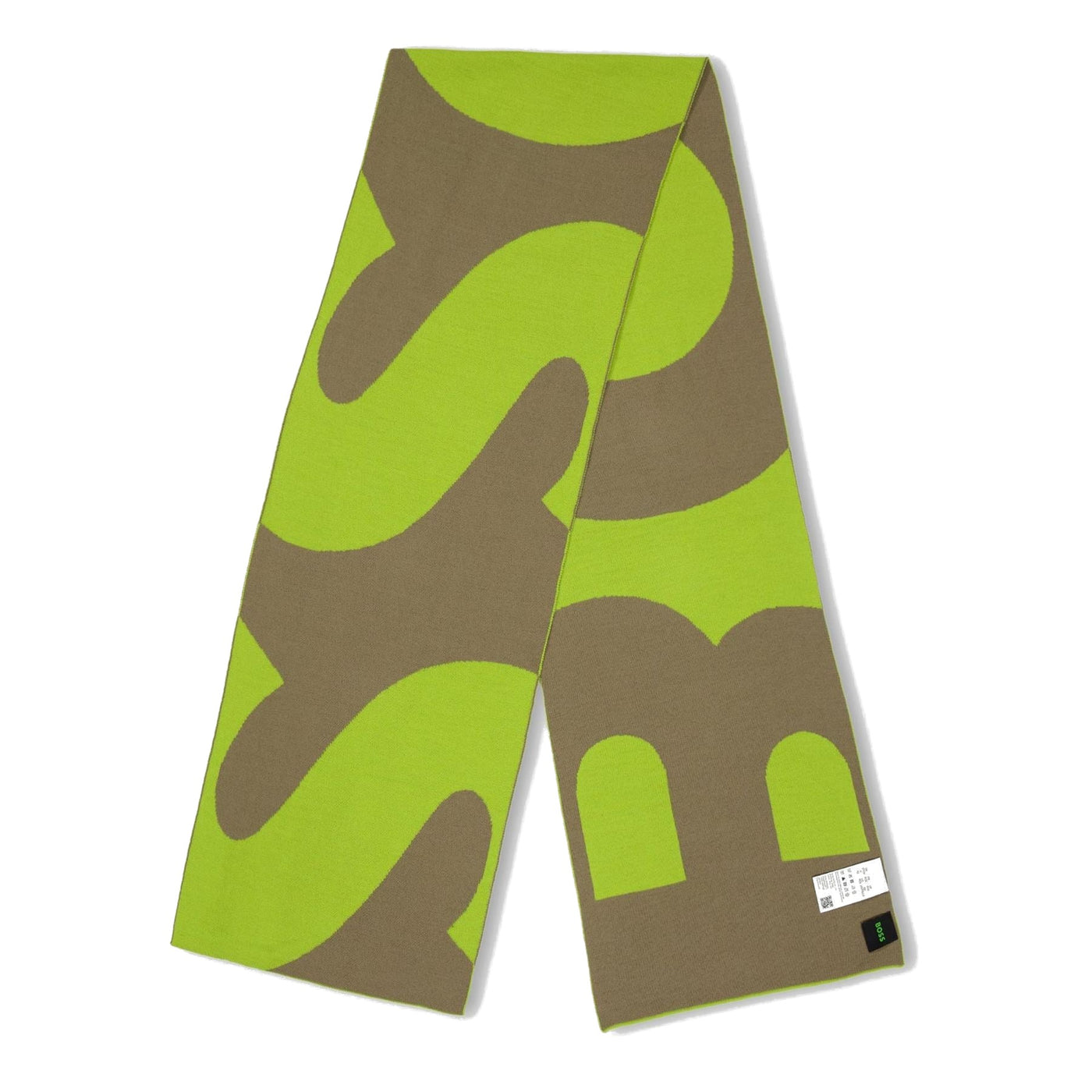 Boss Lettering Oblong Scarf with Branding