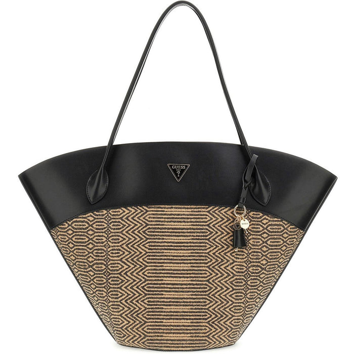 Guess Atalia Geometric Patterned Tote with Key Ring