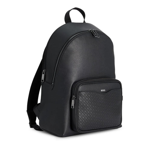 Boss Monogram Laptop Backpack with Logo