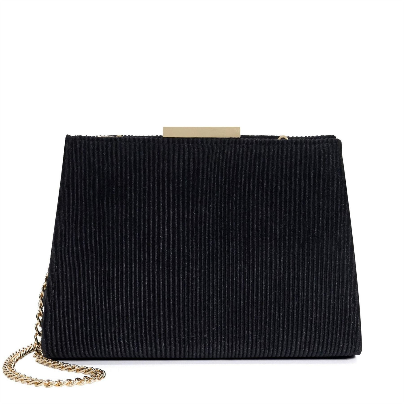 Dune London Textured Gold Frame Clutch Bag