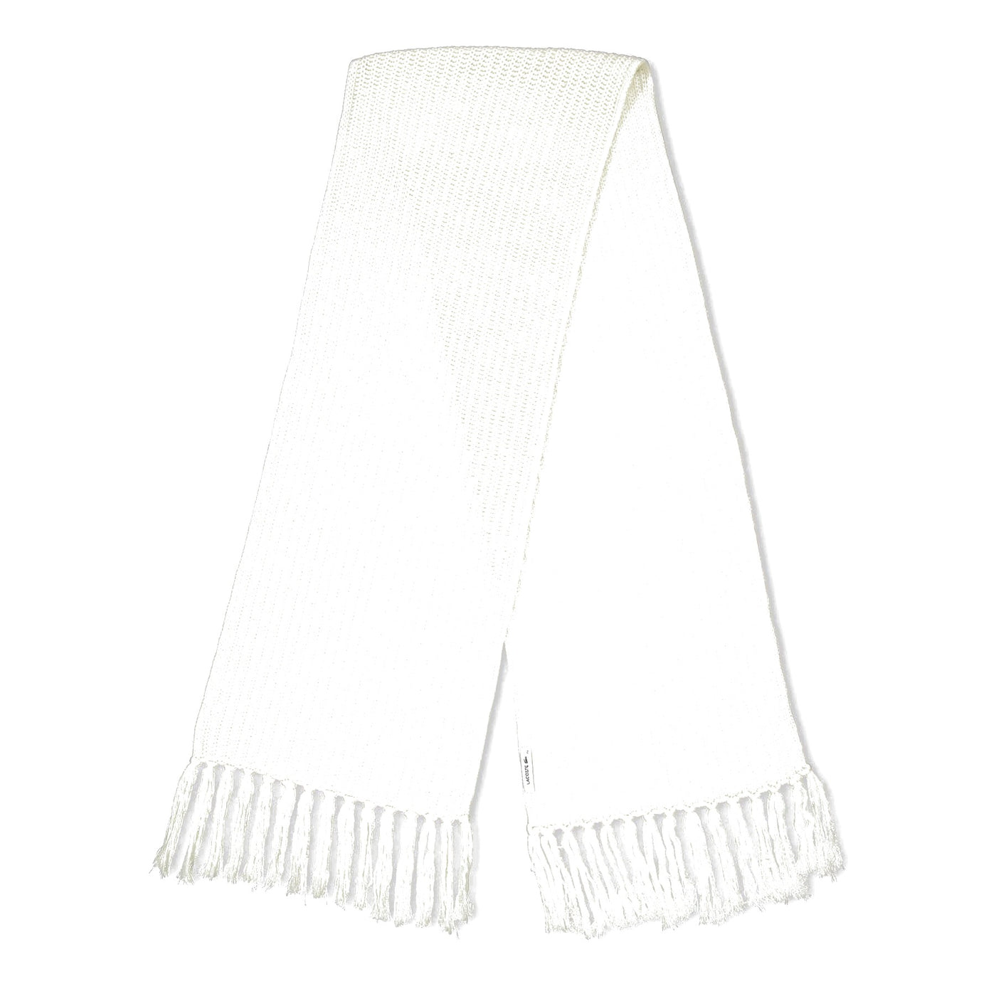 Lacoste Ribbed Knit Scarf