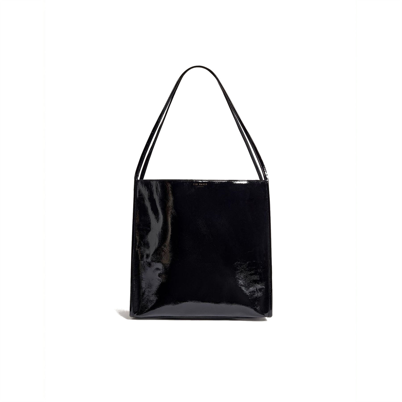 Ted Baker Solid Patterned Rectangle Shape Tote with Logo