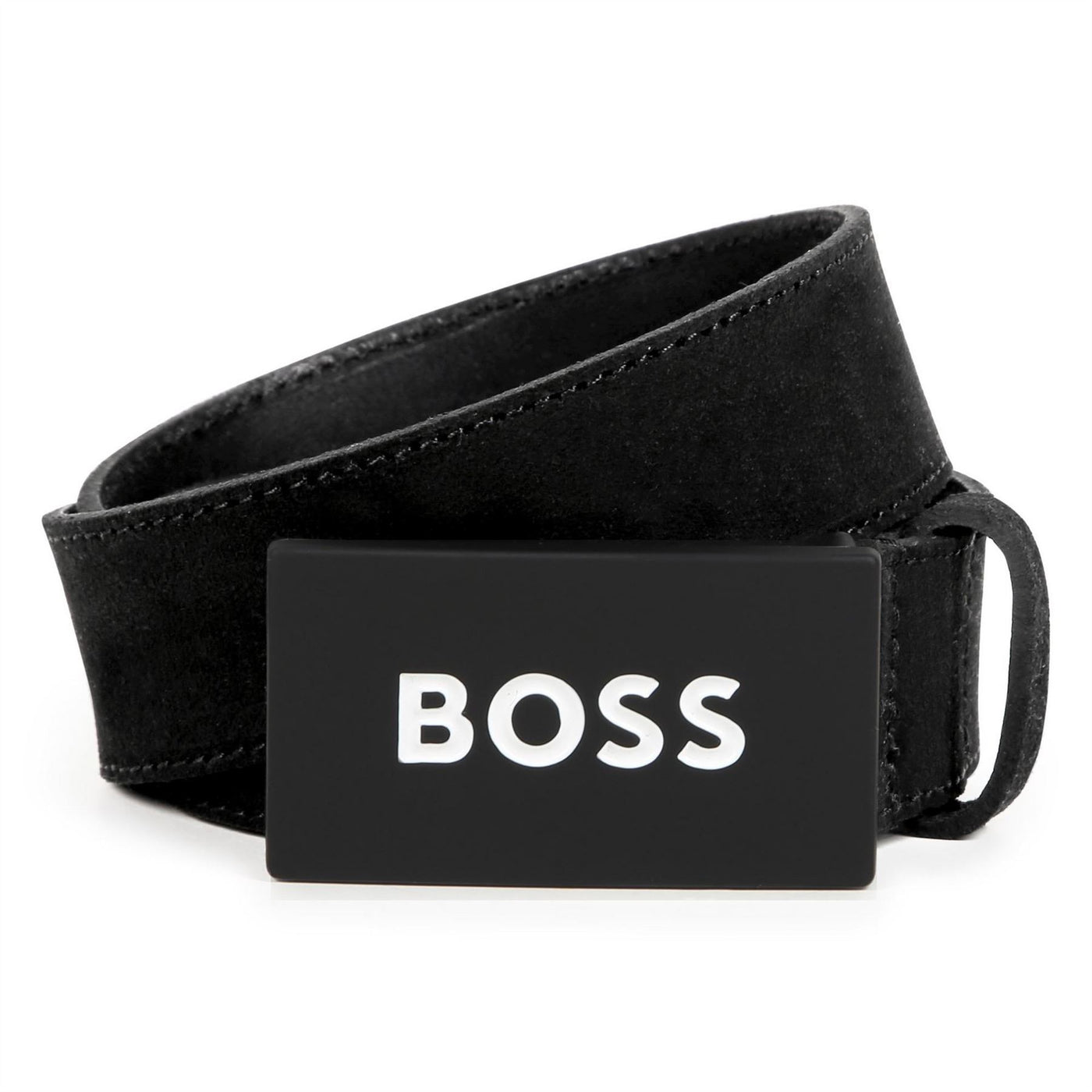 Boss Logo Juniors Faux Leather Belt