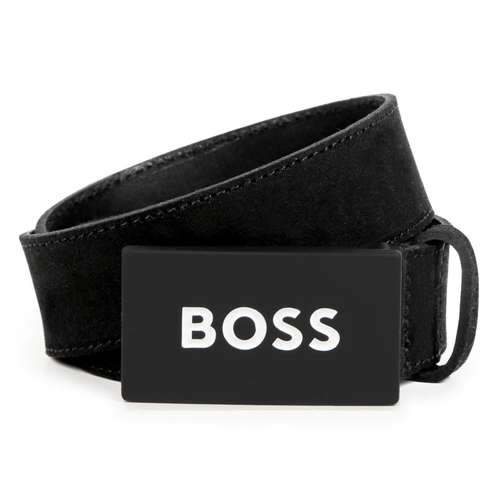 Boss Logo Juniors Faux Leather Belt