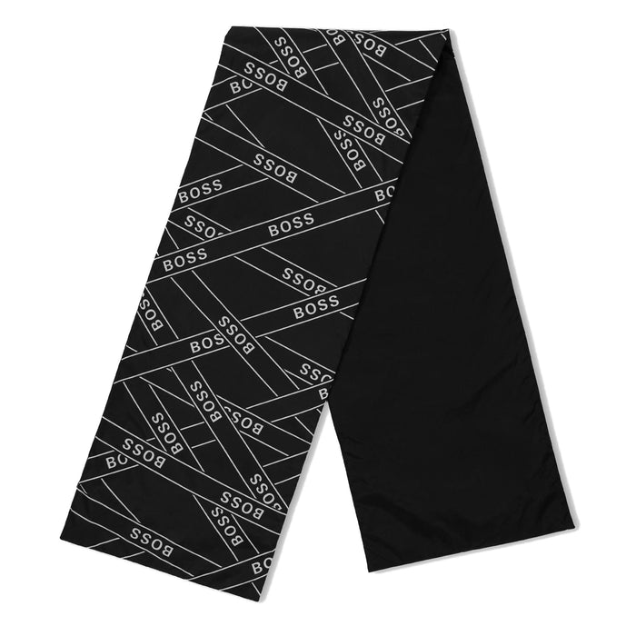 Boss Oblong Logo Print Scarf with Logo