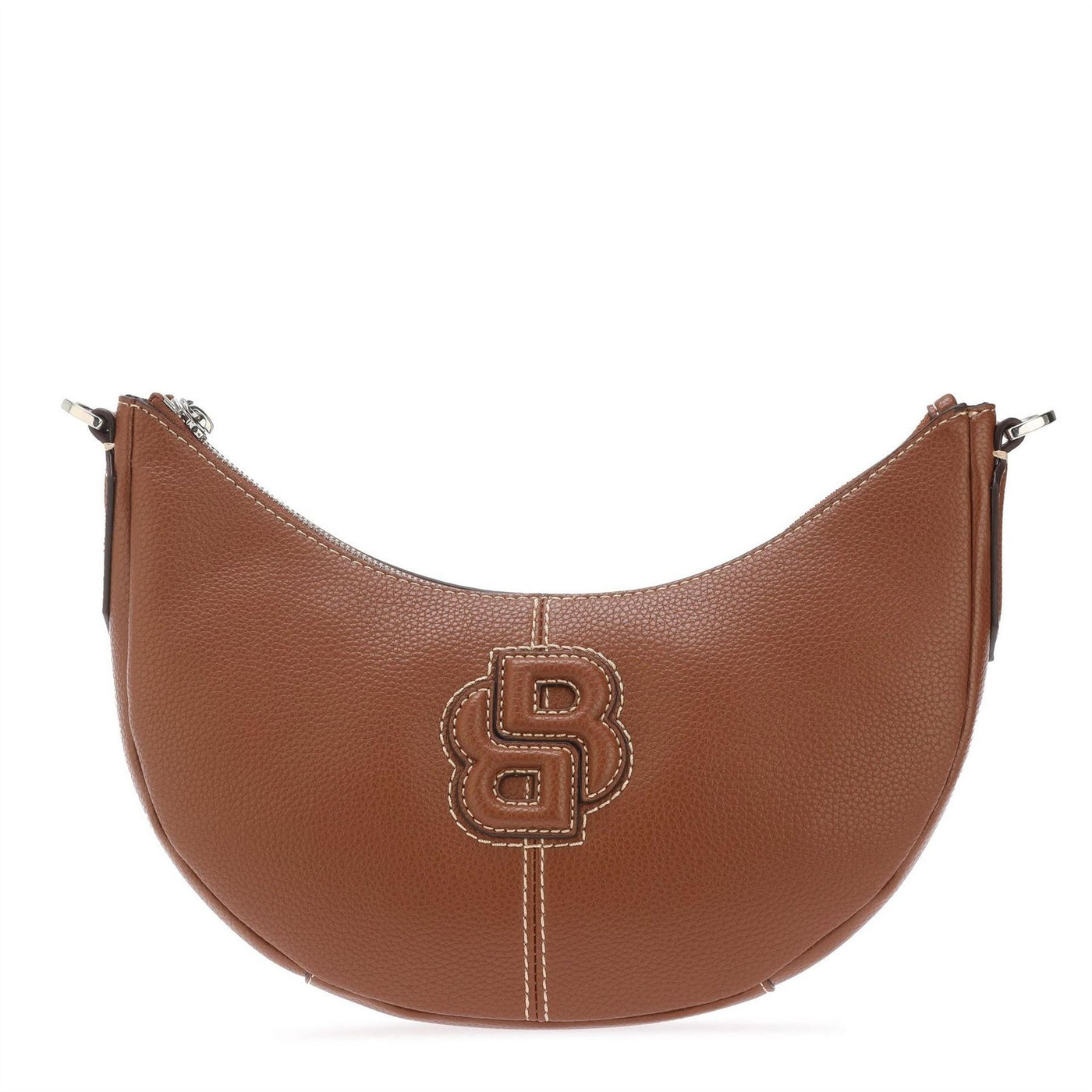 Boss Anett Halfmoon Crescent Shape Hobo Bag with Monogram