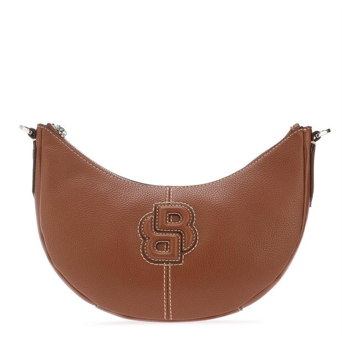Boss Anett Halfmoon Crescent Shape Hobo Bag with Monogram