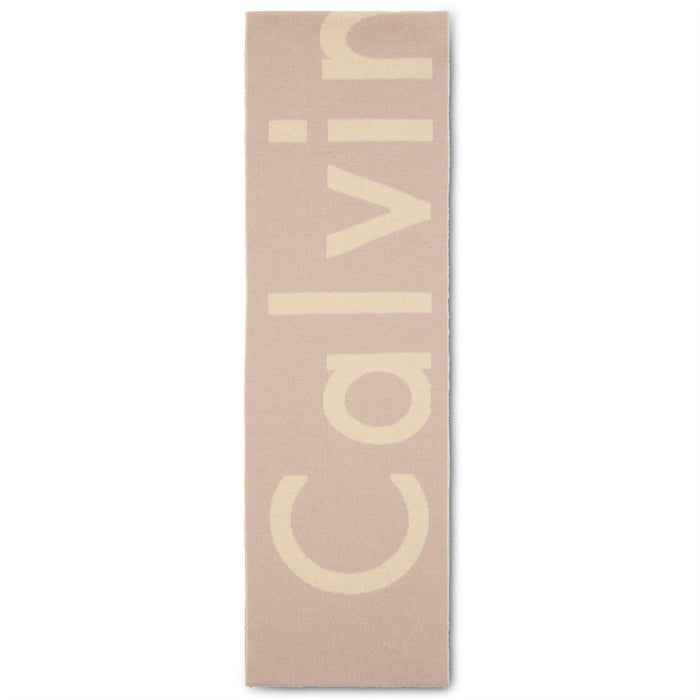 Calvin Klein Oblong Logo Print Scarf with Logo