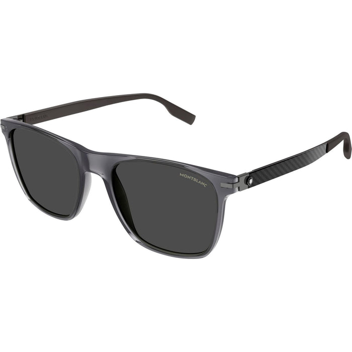 Montblanc Carbon Fibre Dark Lens Wayfarer Sunglasses