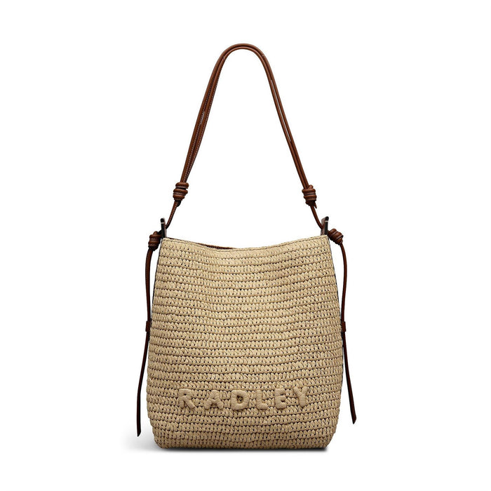 Radley Camden Natural Raffia Straw Bag