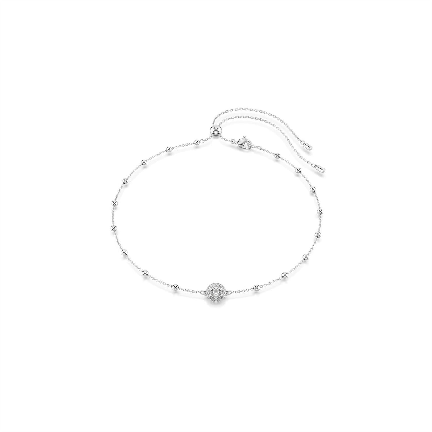 Swarovski Cubic Zirconia Chain Necklace with Charm