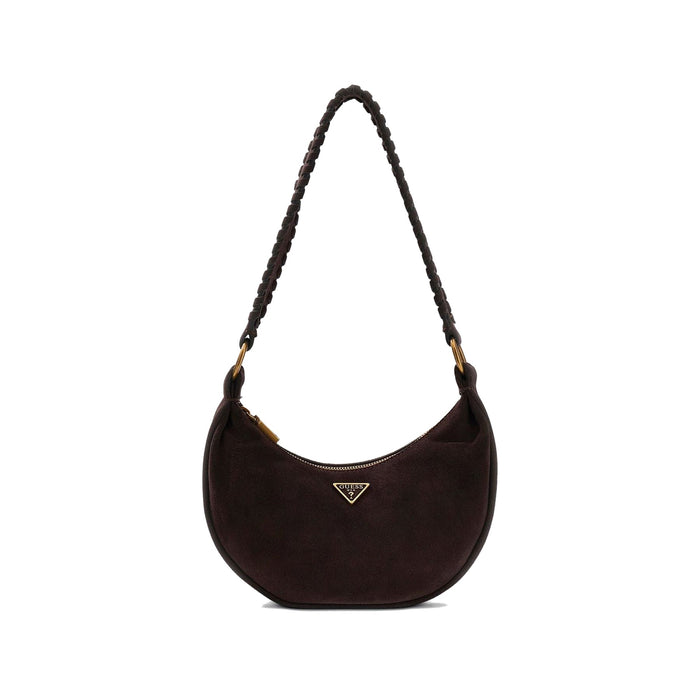 Guess Amita Crescent Shape Hobo Bag with Gold Tone Hardware