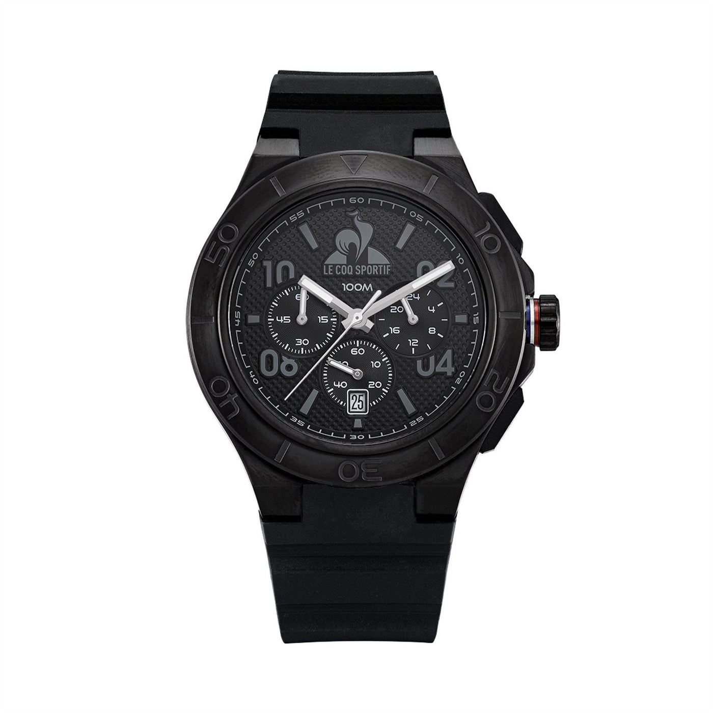 Le Coq Sportif Black Plastic Digital Watch