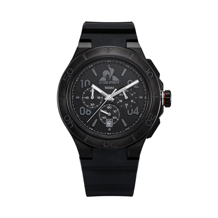 Le Coq Sportif Black Plastic Digital Watch