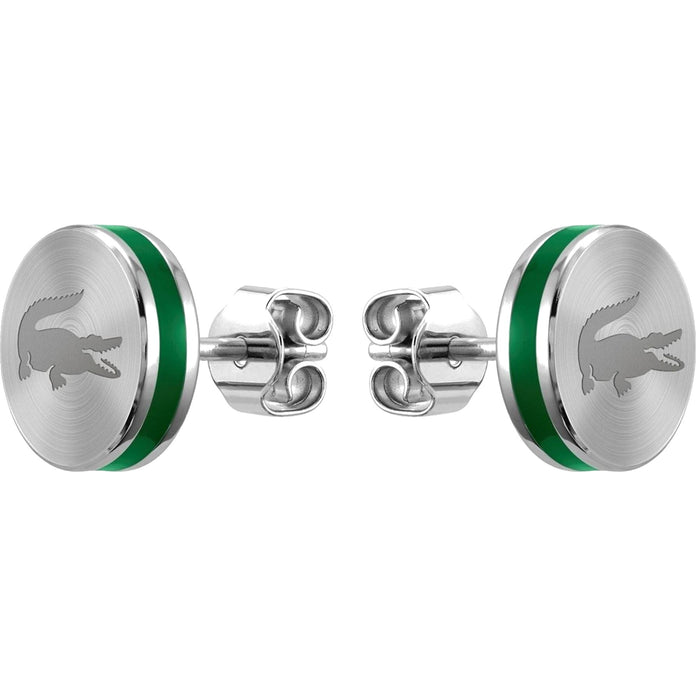Lacoste Mens Stainless Steel Earstuds