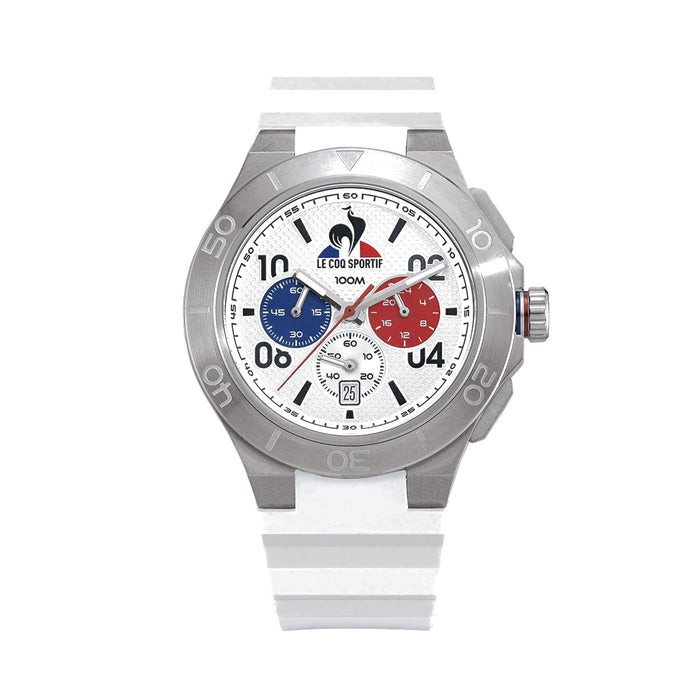 Le Coq Sportif White Plastic Digital Watch