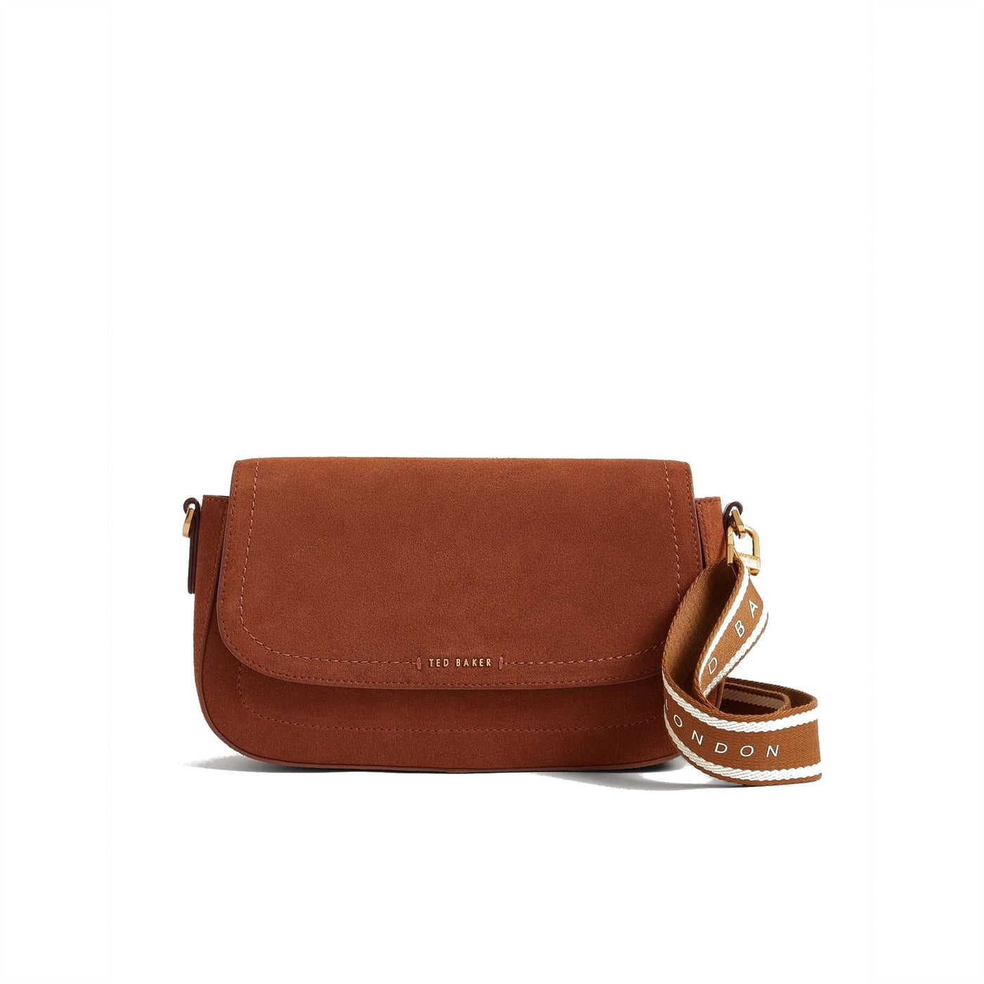 Ted Baker Rectangle Cross Body Bag with Gold Tone Hardware