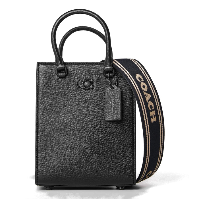Coach Rectangle Shaped Tote with Silver Tone Hardware