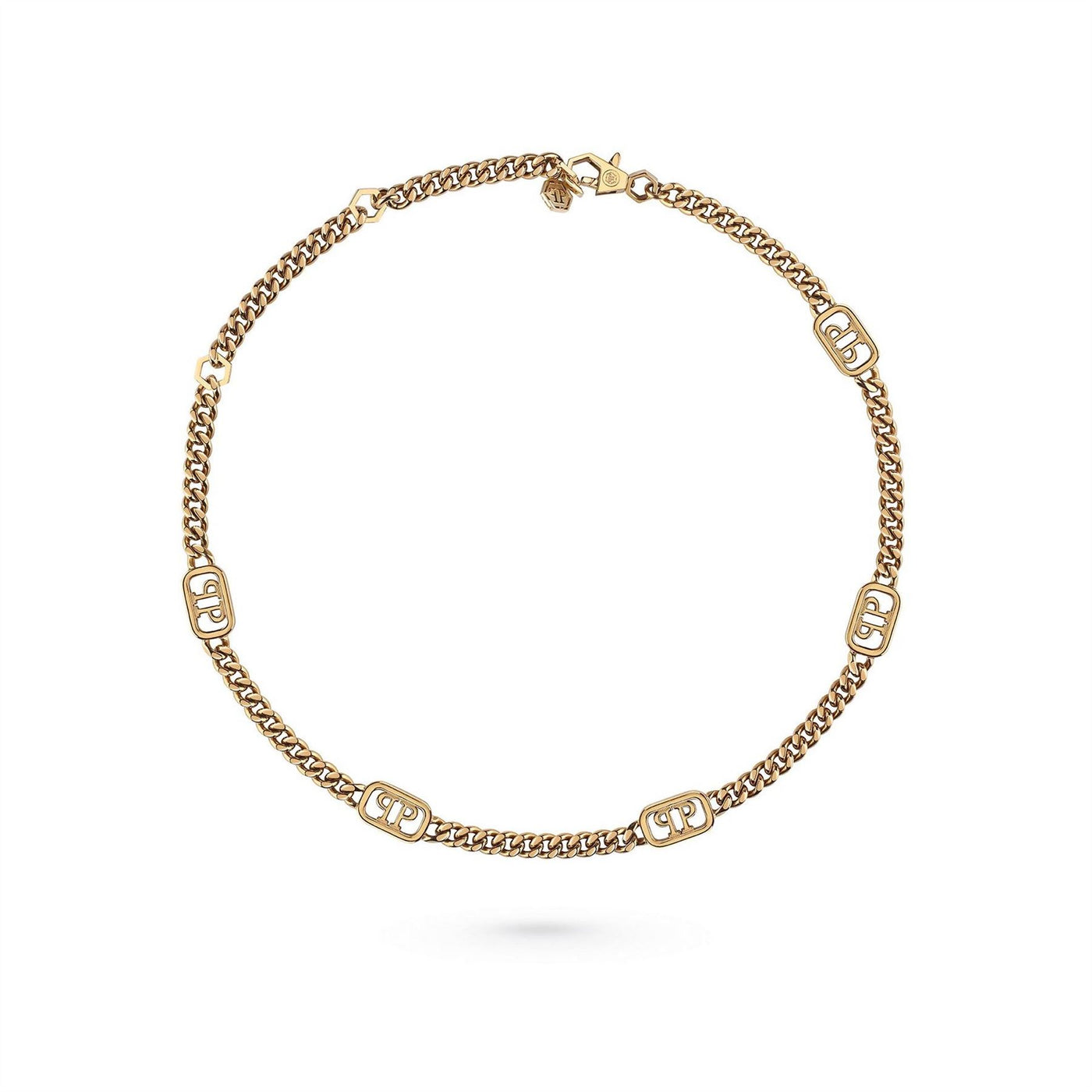 Philipp Plein Plein Lettering Chain Necklace