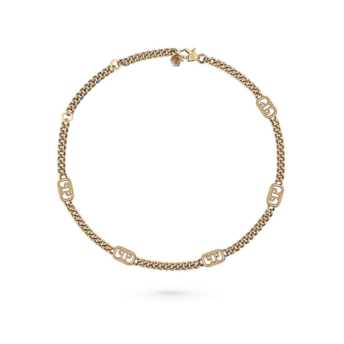 Philipp Plein Plein Lettering Chain Necklace