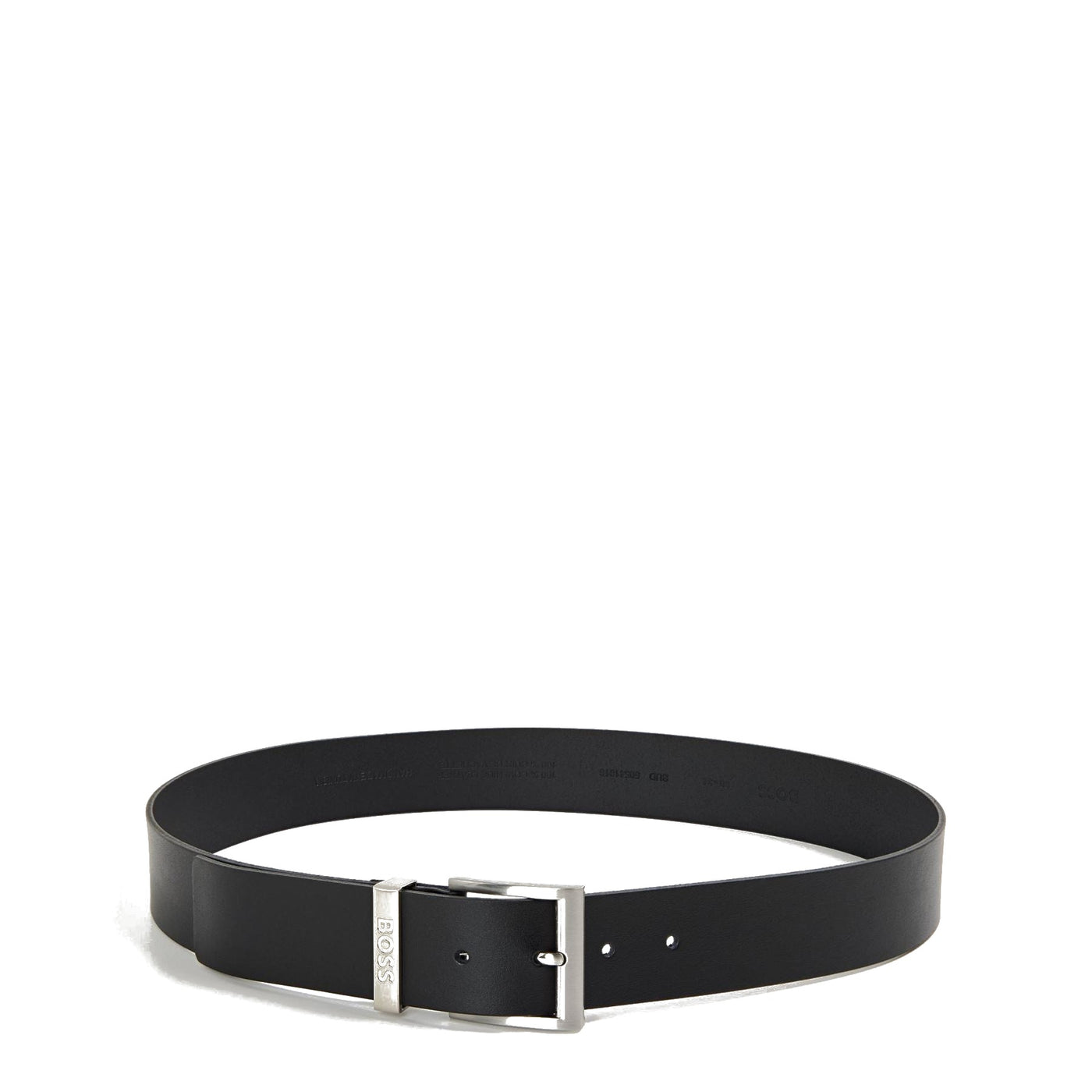 Boss Leather Belt With Smooth Buckle (bud)
