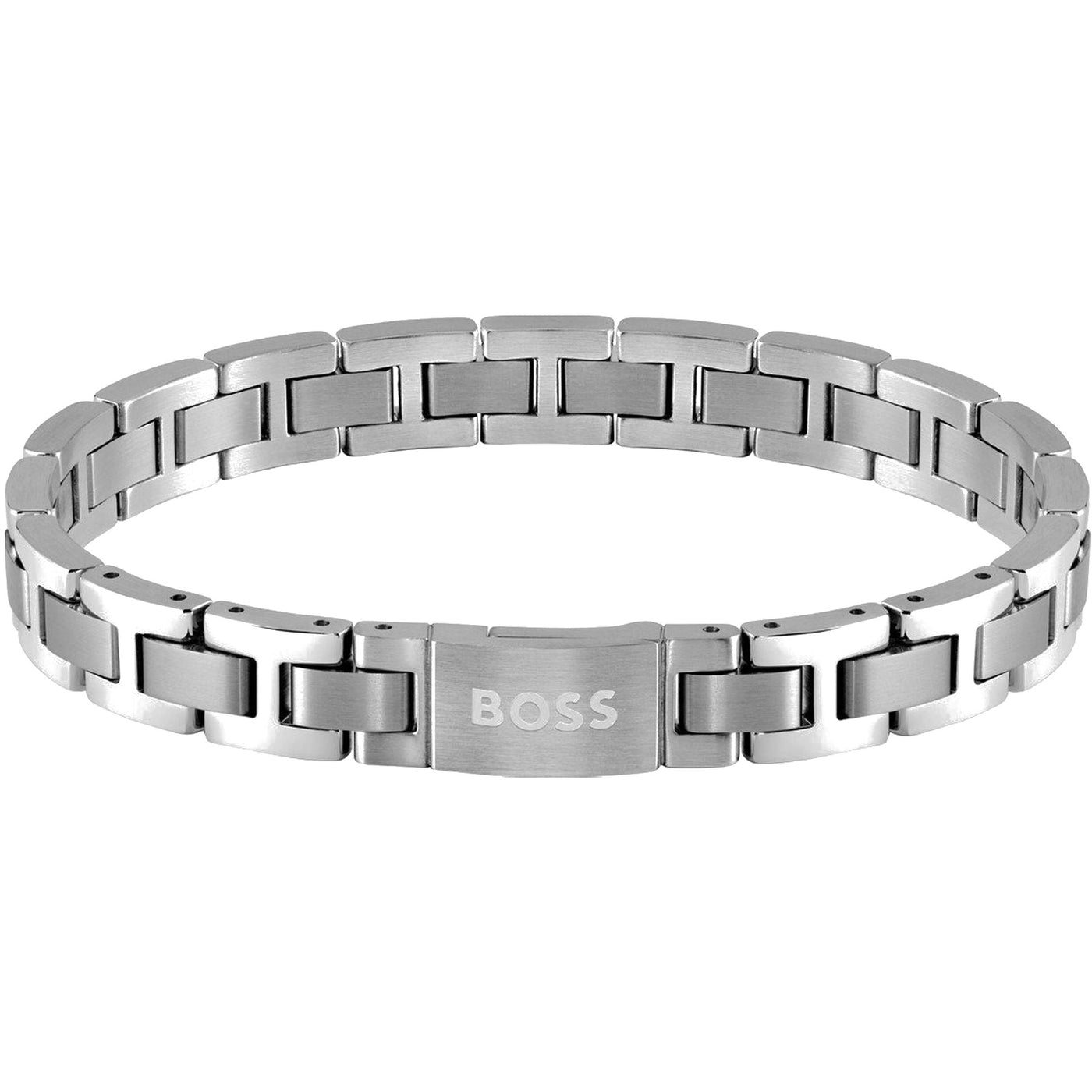 Boss Metal Link Bracelet With Magnetic Closure