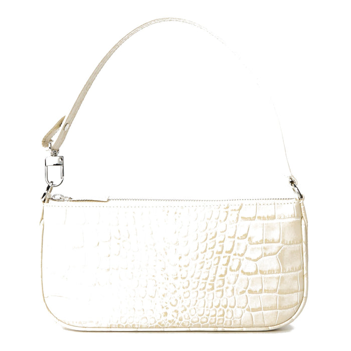 By Far Embossed Leather Shoulder Bag