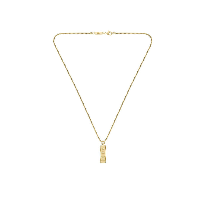 Lacoste Mens District Reversible Pendant Necklace