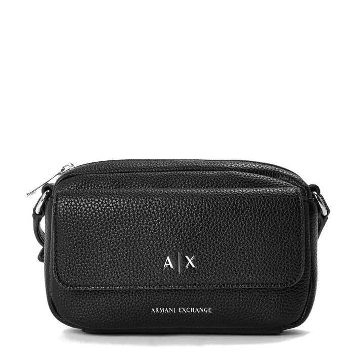 Armani Exchange Exchange Messenger Bag with Silver Tone Hardware