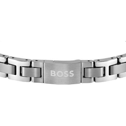 Boss Metal Link Bracelet With Magnetic Closure