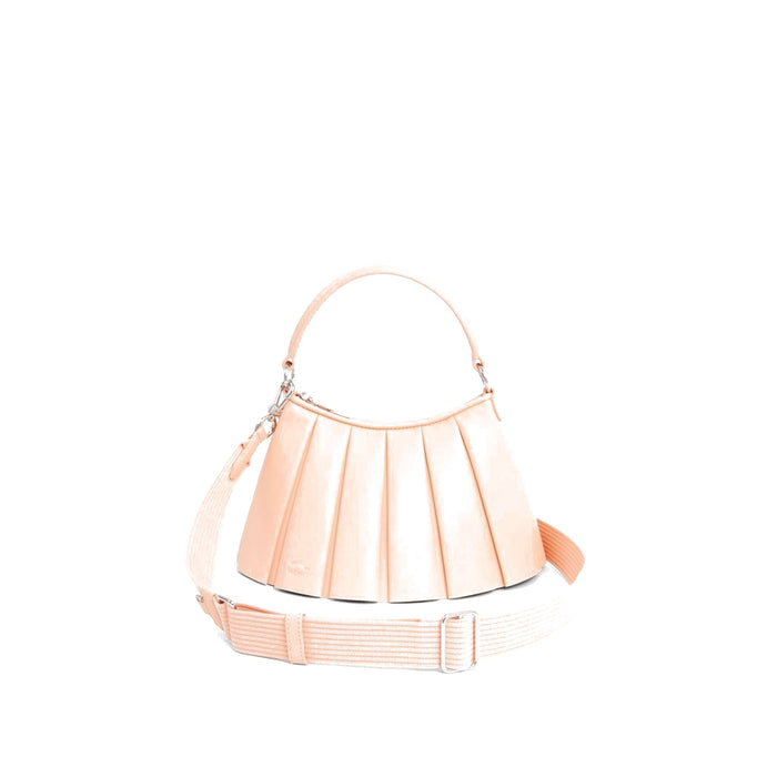 Lacoste Lenglen Crescent Shape Hobo Bag with Silver Hardware