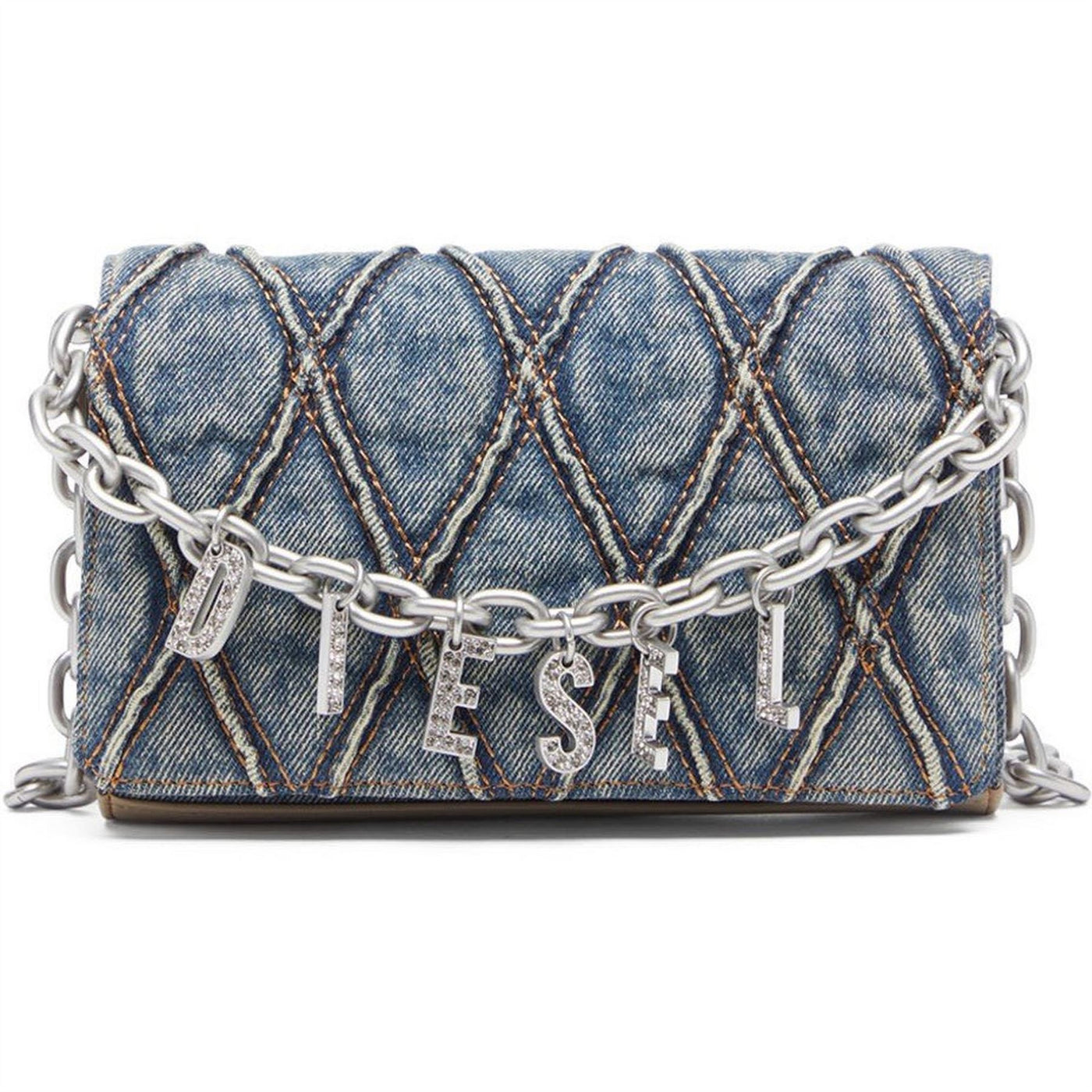 Diesel Play Mirror Wallet on Chain with Charm